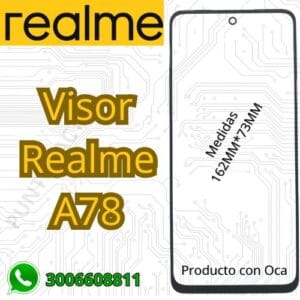 Vidrio Visor  Mica para Realme A78 con oca