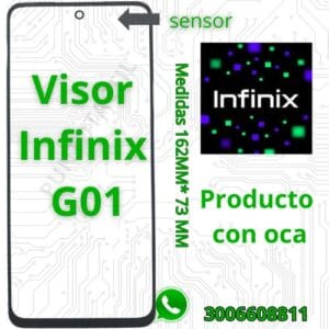 Vidrio Visor Mica Con Oca infinix G01