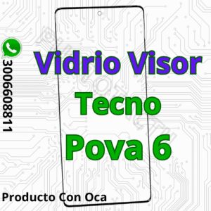Vidrio Visor Tecno Pova 6